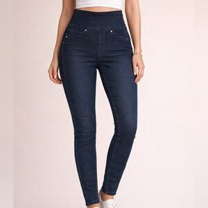 SPANX Women's High Rise Dark Blue Jeans